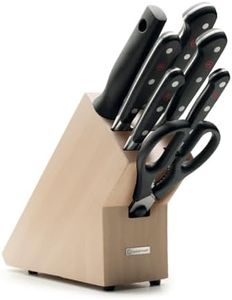 WÜSTHOF Classic Messerblock mit 7 Artikeln, Helle Buche