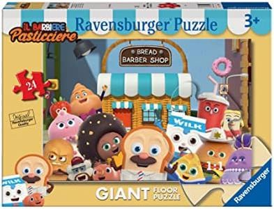 Ravensburger - Puzzle Barbiere Pasticcere, Collezione 24 Giant Pavimento, 24 Pezzi, Età Raccomandata 3+ Anni