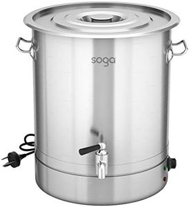 SOGA 21L Stainless Steel URN Commercial Water Boiler 2200W / Durable and Long-Lasting Water Boiler- Perfect for Warm Kinds of Liquid Drinks, Such as Wine and Champagne