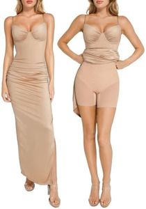 Popilush Cocktail Dresses for Women V Neck Bodycon Champagne Dress
