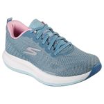 Skechers Womens GO Run Pulse - Ultimate Best AQPK Sneaker - 6 UK (128101) Aqua/Pink