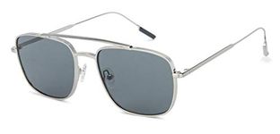 John Jacobs | UV Protection Sunglasses For Men & Women | Silver Green Solid Full Rim Square JJ S11707-C4 - Pack of 1