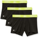 Lacoste Men's Short Microfiber Boxer Brief 3-Pack, Black/Lima, XX-Large