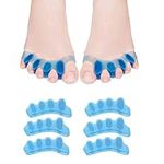 Gel Toe Separator, 6 PCS Bunion Corrector,Toe Straightener, Toe Spacers, New Material, Hammer Toe Straightener for Relaxing Toes, Bunion Relief, Hammer Toe, Hallux Valgus Great for Women and Men