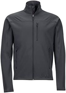 MARMOT Men's Tempo Jacket - Breathable, Water-Resistant Softshell, Jet Black, Small