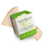 MOOM Polycotton Waxing Strips for Women, Hair Removal Strips Specially Engineered for Maximum Hair Removal – Perfect for Bikini, Leg, Eyebrow, Body & Face Wax (48 Count) (1 PACK)