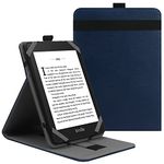 VOVIPO Universal 6 Inch kindle Paperwhite Protective Case, Folio Stand Cover for Kindle/Kobo/Tolino/Pocketbook/Sony 6 inch eReader,With Multiple Viewing Angles-Navy