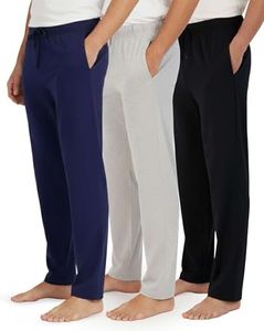 Real Essentials 3 Pack: Mens Big & Tall King Size Pajama Pants Cotton Soft Pajamas Men Flannel Bottoms Fleece Buffalo Plaid Pj Lounge Pants Sleepwear Pijamas Hombres Woven - Set 6, 4X