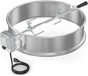 Onlyfire Stainless Steel Rotisserie Ring Kit Barbecue Accessories for Weber 22" Kettle Grill and Other Similar Size Grills