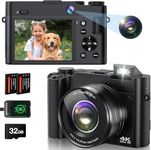 4K Digital Camera for Photography, 