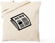 CafePress Newspaper Tote Bag Natural Canvas Tote Bag, Reusable Shopping Bag