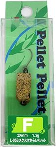 Bassday L053 Topwater Pellet Pellet F 0.8 inch (20 mm), 0.04 oz (1.2 g), L053