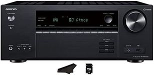 Onkyo TX-NR6050 + 7.2 Channel Network Home Theater | Smart AV Receiver | 8K/60, 4K/120Hz | 90W | HDR | VRR | DTS | Dolby Atmos | ALLM | QFT | Includes Kwalicable Micro SD Card & Cleaning Cloth