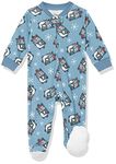 Amazon Essentials Disney Star Wars Marvel Baby Cotton Footed Sleep and Play, Nightmare Santa Jack, 3-6 Months