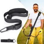 Trimmer Strap for Weed Eater Shoulder Strap Harness [Upgraded Metal-Clip], Compatible with Greenworks/DEWALT/EGO String Trimmer, Leaf Blower, Shrub Trimmers & Snow Blower