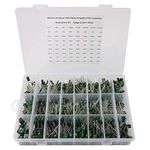 REES52 660 Pcs 24-Value Mylar Polyester Film Capacitor Assortment Kit - 0.22NF to 470NF / 100V