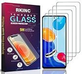 RKINC Screen Protector [4-Pack] for Xiaomi Redmi Note 10 5G, Tempered Glass Film Screen Protector, 0.33mm [LifetimeWarranty][Anti-Scratch][Anti-Shatter][Bubble-Free]