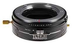 Fotodiox Pro TLT ROKR Tilt/Shift Lens Mount Adapter Compatible with Minolta MD Lenses to Sony E-Mount Cameras