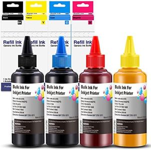 Kit Recharge Encre Imprimante Universelle, Flacon Encre Imprimante, Bouteille Recharge Encre, Dye Ink Refill Kit pour Brother, Bouteille Encre Imprimante Lexmark 100mL