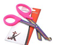 EMT Trauma Shears Scissors Multi-Colour Non-Stick Stainless Steel Blades - Premium Quality 7.25" (Pink Handle)