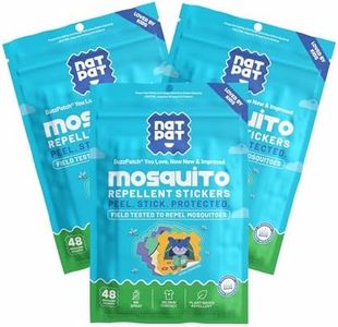 NATPAT Buzz Patch Mosquito Patch Stickers for Kids (3 pack, 180 stickers) - The Original All Natural Citronella Essential Oil Insect Patch, Plant Based Ingredients, Non-Toxic, DEET Free, for Toddlers,