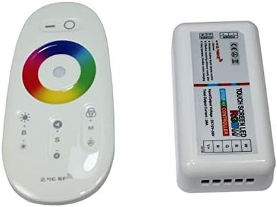 Milight RGBW LED Touch RF Controller White 12.24 V 240 W for Colour Changing Strips 5-Pin