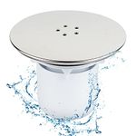 Shower Drain Cover Replacement - Shower Waste Trap Cover 115mm Shower Plughode Cover Shower Drain Hair Catcher for 90mm Drain Outlet (Silver)