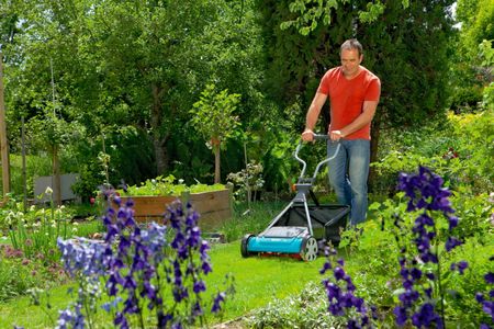 GARDENA Comfort Reel Mower 400C – 40cm Hand Push, Steel Blade, Non-Contact
