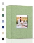 Popotop Photo Album 4x6-100 Photos Photo Books with 100 Vertical Pockets,Linen Cover Albums for Family Wedding Anniversary Baby Vacation Pictures