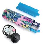 YOUSHARES Insulin Pen Cooler Travel Case - Portable Medicine Cool Bag 24H Cooling, TSA Approved Insulin Pen Case with Ice Pack for Diabetes Supplies, Holds 1-5 Insulin Pens (Rainforest)