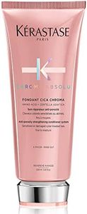 Kérastase Chroma Absolu, Strengthening and Fortifying Conditioner, For Sensitised or Damaged Color-Treated Hair, Fine To Medium, Anti-Porosity, with Lactic Acid, Fondant Cica Chroma, 200 ml