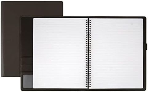 Office Depot® Brand Premium Folio Notebook, 8 1/2" x 11", 1 Subject, Narrow Ruled, 120 Pages (60 Sheets), Black