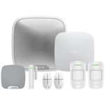 AJAX Systems Smart Wireless Alarm KIT – Ready to Install Pet-Friendly Home & Office Security Kit with Motion Sensors, Sirens & Keyfobs, App Controlled, No Monthly Fees, Official Warranty (White)