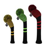 Scott Edward Golf Headcovers for Woods Set of 3 Fits Well Driver(460cc) Fairway Wood and Hybrid(UT) The Perfect Change for Golf Bag