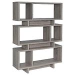 Coaster Home Furnishings Coaster Contemporary Weathered Grey Open Bookcase