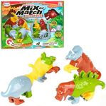 Magnetic Mix or Match Dinosaurs Toy Play Set, 15 Pieces