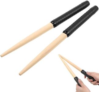 ROSENICE Drumstick 1 Pair Maibachi Taiko Wood Tip Drumstick Master Drum Sticks(Black)