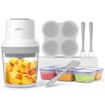 Baby Food Maker, HEYVALUE 13-in-1 Baby Food Processor Set for Baby Food, Fruit, Vegatable, Meat, Baby Food Blender with Baby Food Containers, Baby Food Freezer Tray, Silicone Spoons, Silicone Spatula