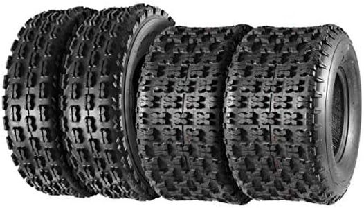 MaxAuto Sport ATV Tires 22x7-10 Front & 20X11-9 Rear Mud Sand Snow ATV UTV Tires for 2006-2017 DS250, Set of 4