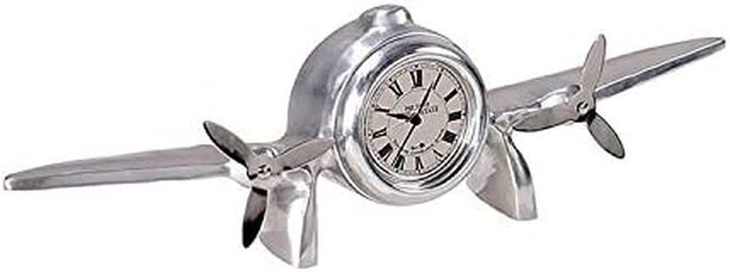 Aereo-orologio in metallo