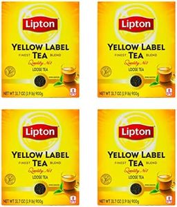 Lipton Yellow Label International Blend | Loose Tea | Premium Quality | Compatible for Milk Chai | Bold & Rich Flavor | Bulk Tea | 900 Grams (Pack of 4)