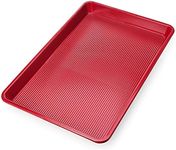 Ultra Cuisine Nonstick Jelly Sheet Pan for Baking - 10x15 inch Red Baking Pan - Easy Clean, Durable, Warp Resistant Cookie Sheet for Roasting & Cooking - Easy Release, Even Baking, Food Safe Coating