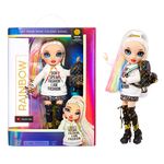 Rainbow High Jr High Series 2 Amaya Raine- 9 inch Rainbow Posable Fashion Doll with Designer Accessories and Open/Close Backpack. Great Toy Gift for Kids Ages 6-12 Years Old & Collectors