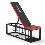 Lifelong Bench for Home Gym with Storage - Gym Bench for Home Workout - Incline/Decline Bench Press with 7 Adjustable Positions - Multi Gym Machine - Leg Press Machine -Tough Cold Rolled Steel 500kg