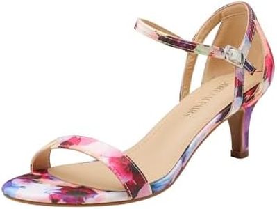 DREAM PAIRS Women's Lexii Fashion Stilettos Open Toe Pump Heel Sandals,Size 11,Floral,LEXII