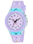 Shocknshop Silicone 3D Rabbit Children Kids Girls Multi Color Analog Led Lights Watch for Girls Kids Watch Gift Birthday Baby Girl Watch Suitable Girls of Age 3-13 Years (Purple Rabbit)