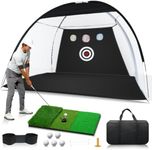 Golf Net: 10 x 7ft Golf Hitting Pra