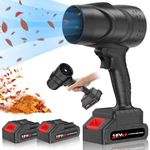 Toieue Leaf Blower Cordless with Battery, blowers for Lawn Care, 20000RPM 150MPH, 21V*2 Pcs Battery Powered Leaf Blower for Snow Blowing, Lawn Care, Patio, Blowing Leaves