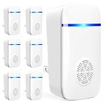 Ultrasonic Pest Repeller, 6 Packs Reusable Rat Repellent for Indoors, Powerful Mouse Repellent plug in Pest Control for Spider, Mouse, Mice, Cockroach, Moths, Ants, Bed bug and Other