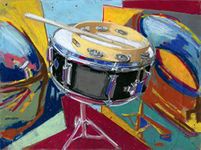 Tallenge - Snare Drum Painting - Small Poster(Paper,12 x 17 inches, MultiColour)